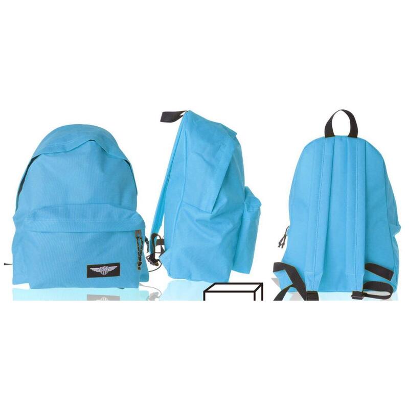 Mp Mochila Eco Grande Cremallera Azul