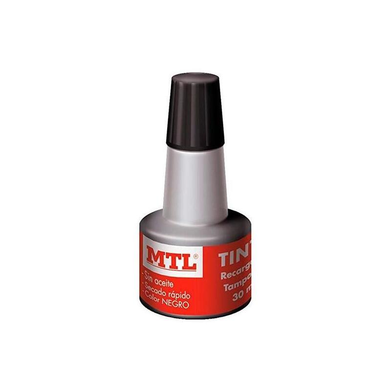 Mtl Tinta De Sellar Para Recarga De Tampones 30ml Negro