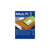 Multi-3 Etiquetas Adhesivas 70x42,4mm Inkjet/Láser C/Rectos 21 X 100h Blanco