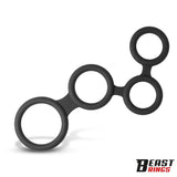 Multi-Anillo Para El Pene Silicona 47 Mm