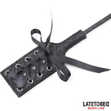 Multi Feathers Tickler And Lace Ribbon Paddle Comb