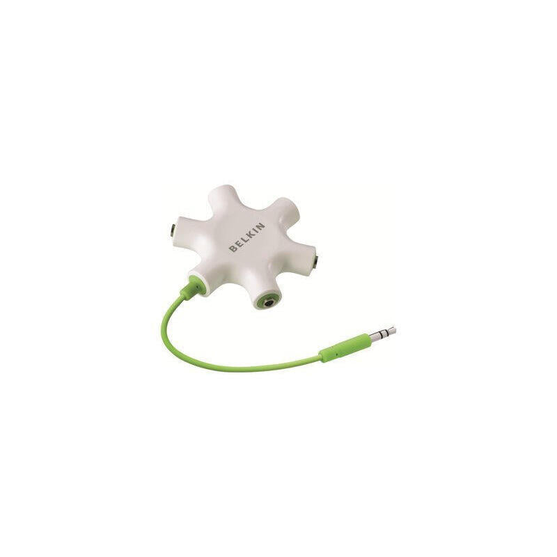 Multi Headphon Split 5 X 3,5mm F8z274bt, Green,White, 1x