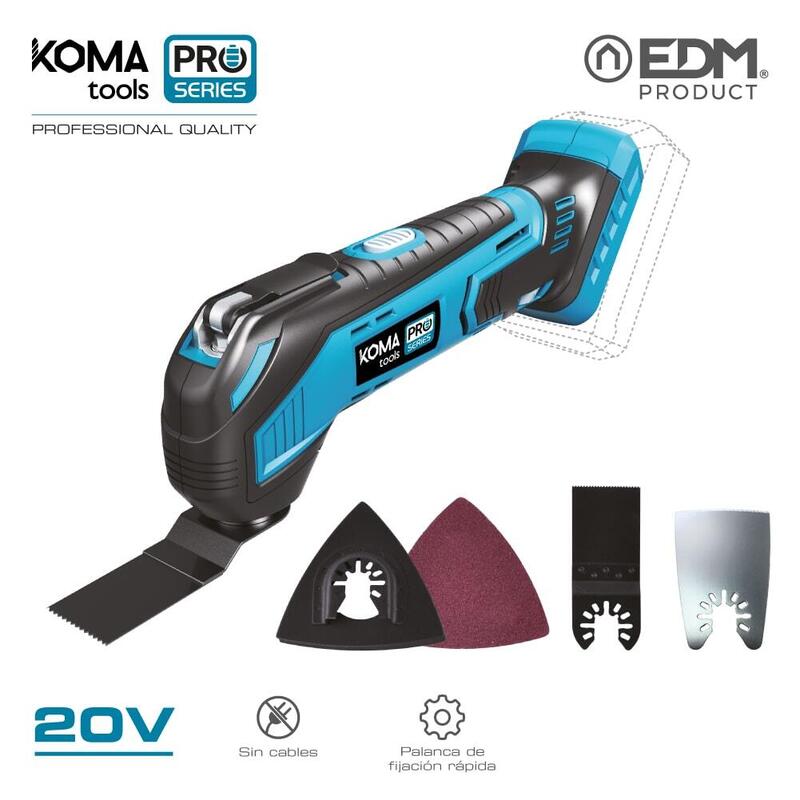 Multiherramienta 20v (Sin Batería Ni Cargador) 31,3x11cm Koma Tools Pro Series Battery