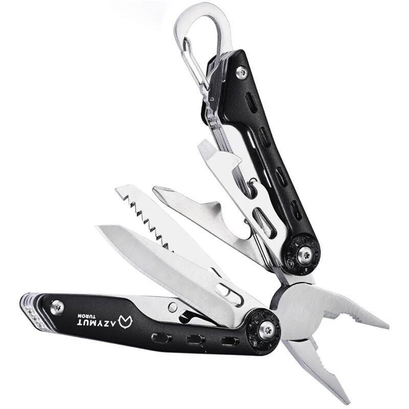 Multiherramienta Azimut Turon - 10 Herramientas + Mosqueton + Funda Para Cinturón (H-P224108)