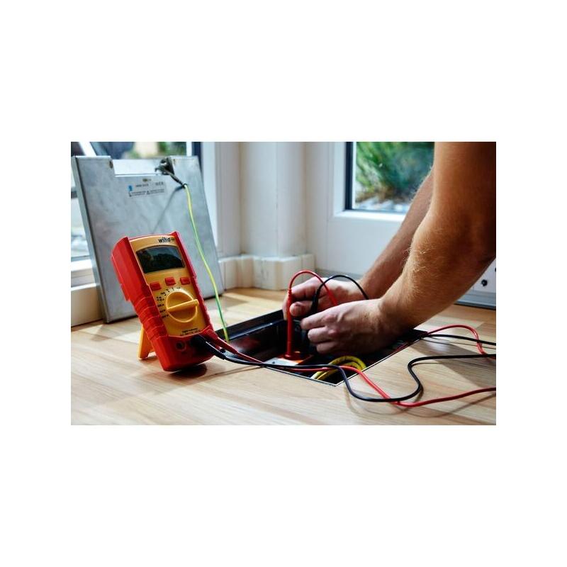 Multímetro Digital Wiha 45215, Hasta 1.000 V Ac, Cat Iv, Dispositivo De Medición Rojo/Amarillo Sb25542