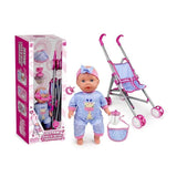 Muñeca Natalia - Bebé Con Carrito 30 Cm