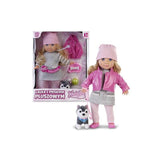 Muñeca Natalia Con Pieskiem Pluszowym 35 Cm