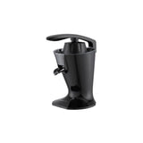 Muvip Black Design Exprimidor Electrico 160w - Comodo Mango Para Presionar - Filtro De Acero Inoxidable - Sistema Antigoteo - 2 Tamaños De Conos