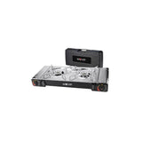 Muvip Cocina De Gas Portatil 2 Fuegos - Doble Bombona - Encendido Automatico - Quemador De Aluminio - Valvula De Doble