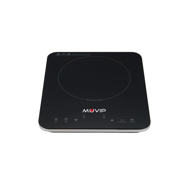 Muvip Cocina De Induccion 2000w - 10 Niveles De Potencia - Temporizador - Control Contra El Sobrecalentamiento -