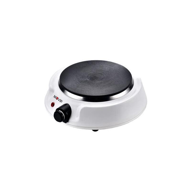 Muvip Cocina Electrica 1 Fuego 1500w 1.5cm De Diametro - 5 Niveles De Potencia - Color Blanco
