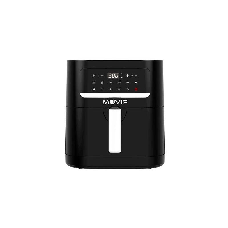 Muvip Freidora Aire Caliente 7 Litros 1800w Pantalla Tactil - 10 Programas De Coccion - Color Negro