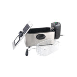 Muvip Freidora Electrica - 3 Litros - Asas Tacto Frio - Totalmente Desmontable - Tapa Con Ventana - 2000w