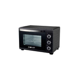 Muvip Horno 1600w 25l - Regulador De Temperatura 100º-230º - Exterior De Acero Con Revestimiento - Selector De Tiempo - Puerta De Cristal Templado