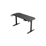 Muvip Mesa Gaming Pro1600 Xl Motorizada Fibra Carbono - Luz Rgb Sound