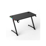 Muvip Mesa Gaming Pro1700 Con Laminado De Fibra Carbono - Luz Rgb - Portavasos Y Gancho Para Auriculares