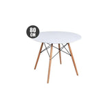 Muvip Mesa Redonda Design D500 80cm - Blanco