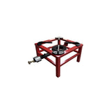 Muvip Mv0628 Hornillo A Gas Portatil Reforzado - Quemador De Hierro Fundido - Potencia 7.5kw - Llave De Regulacion De