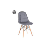 Muvip Pack 2 Sillas Design D300 - Color Gris