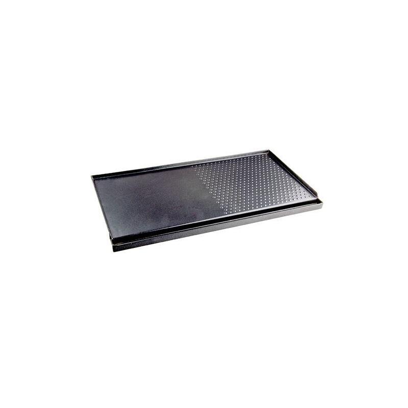Muvip Plancha De Asar Para Cocina Portatil - Zona Recoge Grasa - Bordes Antisalpicaduras - Revestimiento Antiadherente