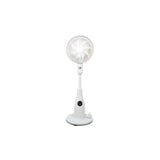 Muvip Ventilador De Pie 80w 8 Aspas - 7 Velocidades - Nebulizador - Funcion De Oscilacion - Luz Led - Blanco