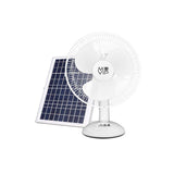 Muvip Ventilador De Sobremesa Solar - 15w - 3 Velocidades - Bateria De 8800mah - Blanco