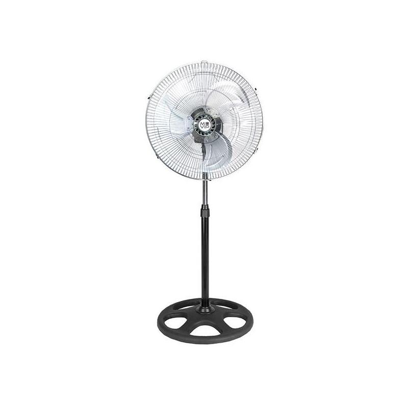 Muvip Ventilador Industrial De Pie - 75w - 45cm - 3 Velocidades - Plata/Negro