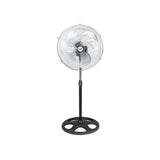 Muvip Ventilador Industrial De Pie - 75w - 45cm - 3 Velocidades - Plata/Negro