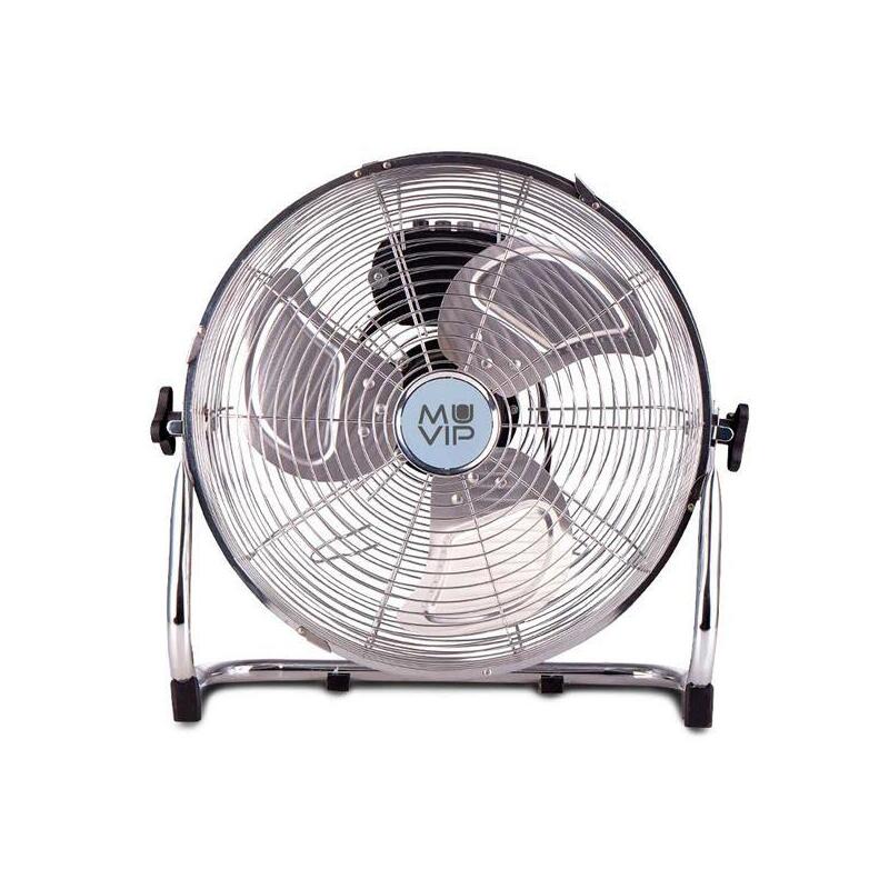 Muvip Ventilador Industrial De Suelo - 100w - 3 Velocidades - Plata