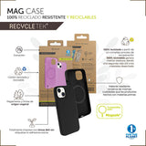 Muvit For Change Funda Recycletek Liquid Silicone Magsafe Compatible Con Apple Iphone 14 Plus Negra