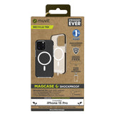Muvit For Change Funda Recycletek Magsafe Shockproof 3m Compatible Con Apple Iphone 15 Pro Transparente/Negra