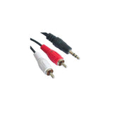 Nanocable Cable Audio Estereo Jack 3.5mm Macho A 2x Rca Macho 10m - Negro