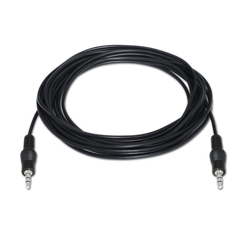 Nanocable Cable Audio Estereo Jack 3.5mm Macho A Jack 3.5mm Macho 5m - Negro