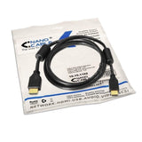 Nanocable Cable Hdmi V1.4 Con Ferrita Macho A Hdmi V1.4 Con Ferrita Macho 10m - Alta Velocidad - Negro