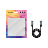 Nanocable Cable Usb 3.2 Gen2x2 100w 4k/60hz Usb-C M/M - Longitud 3m - Negro