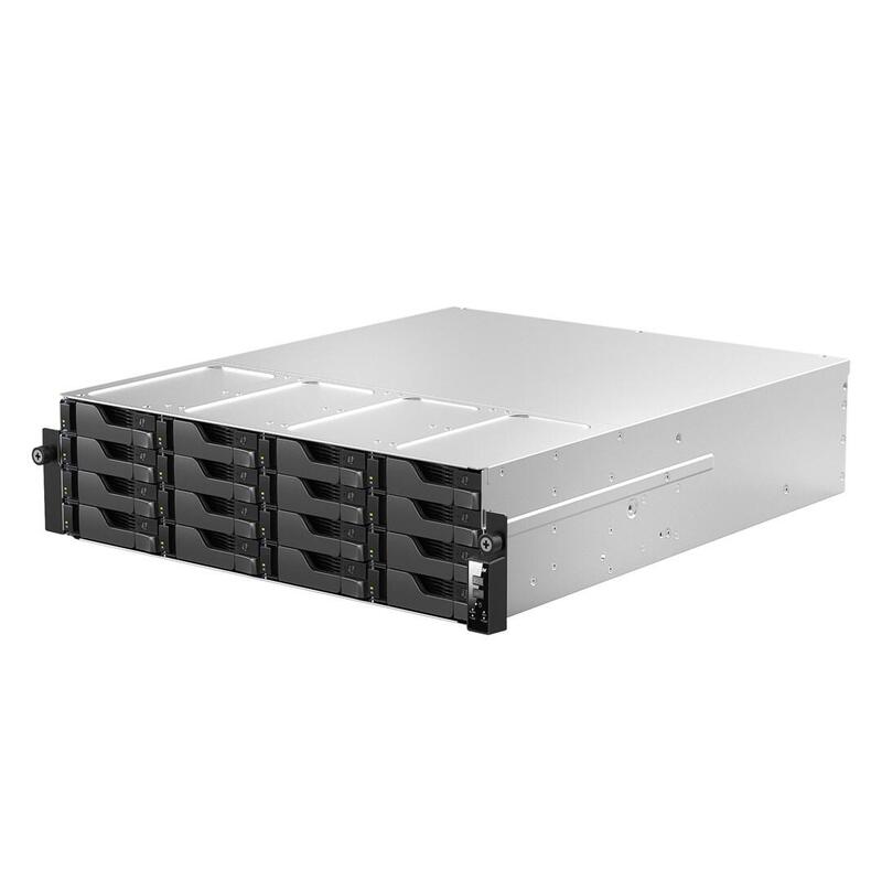 Nas Asustor Lockerstor 16r Pro As7216rdx, 3u Rack, 16x (3.5" Sata Hdd/ 2.5" Ssd), Amd Ryzen 7 Pro 7745 8c 3.8ghz (Up To 5.3ghz), 16gb Ecc Ddr5 4800 (Max. 192gb), 1x M.2 Nvme Slot (Pcie Gen5x4), 2x 10gb, 2x 1gb, 1x Pcie Gen5x8,1x Pcie Gen5x4