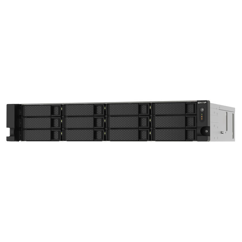 Nas Qnap Ts-1273au-Rp-8g 0/12hdd 2u Amd Ryzen V1500b, 4*2.2ghz, 8gb D4, 2.5 Gbe