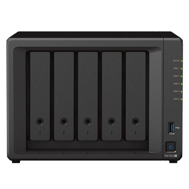 Nas Synology Diskstation Ds1522+ 5 Bahía 3.5'- 2.5' 16gb Ddr4 Formato Torre