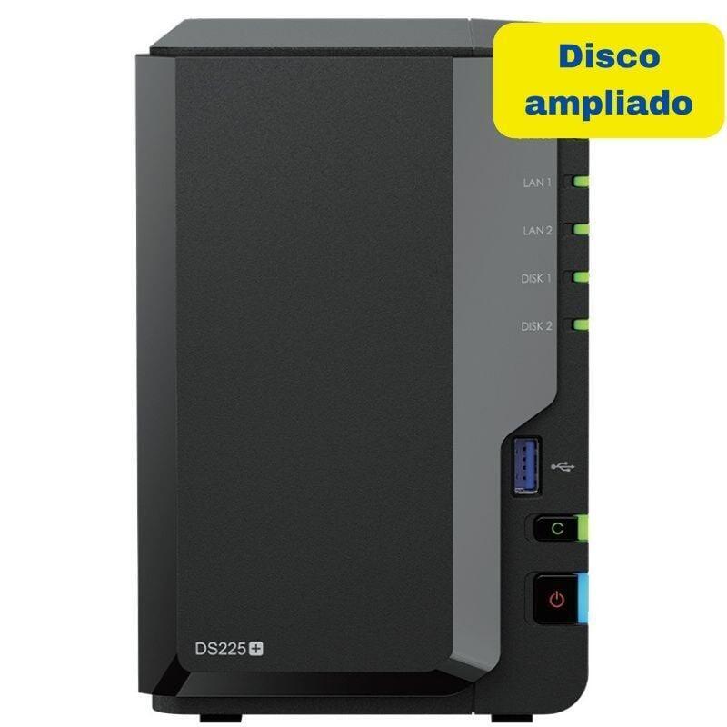 Nas Synology Diskstation Ds225+ 2 Bahías 3.5'- 2.5' 2gb Ddr4 8tb Formato Torre