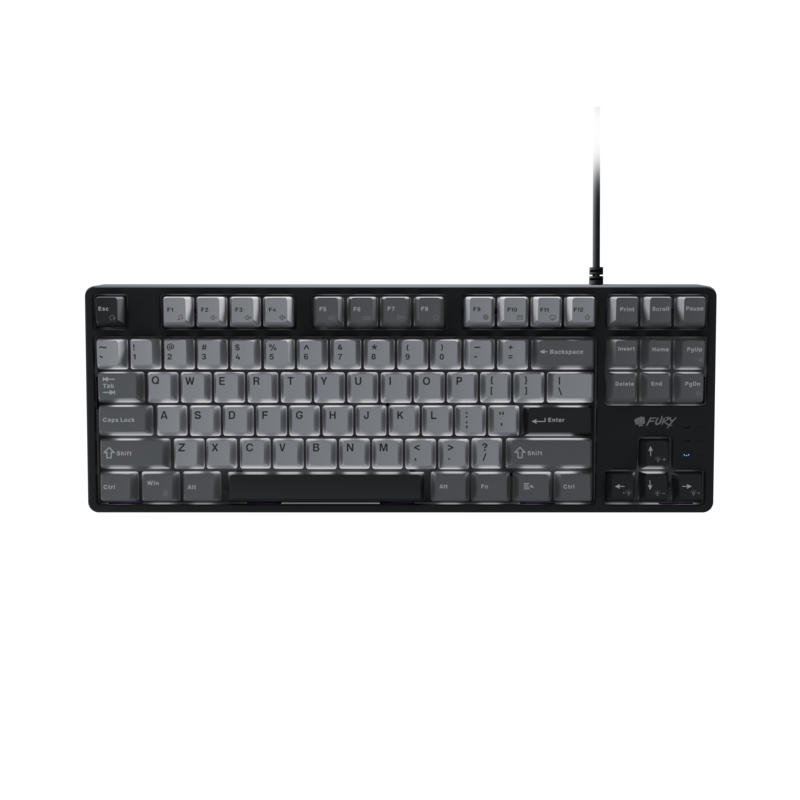 Natec Fury Gaming Keyboard Kanabo K2 Us Layout Blanco Backlight Mechanical Black-Gray