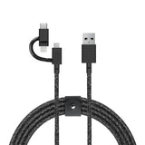 Native Union Belt-Ulc-Cs-Blk-Np Cable Usb 2 M Usb A Usb C/Micro Usb A/Lightning Negro