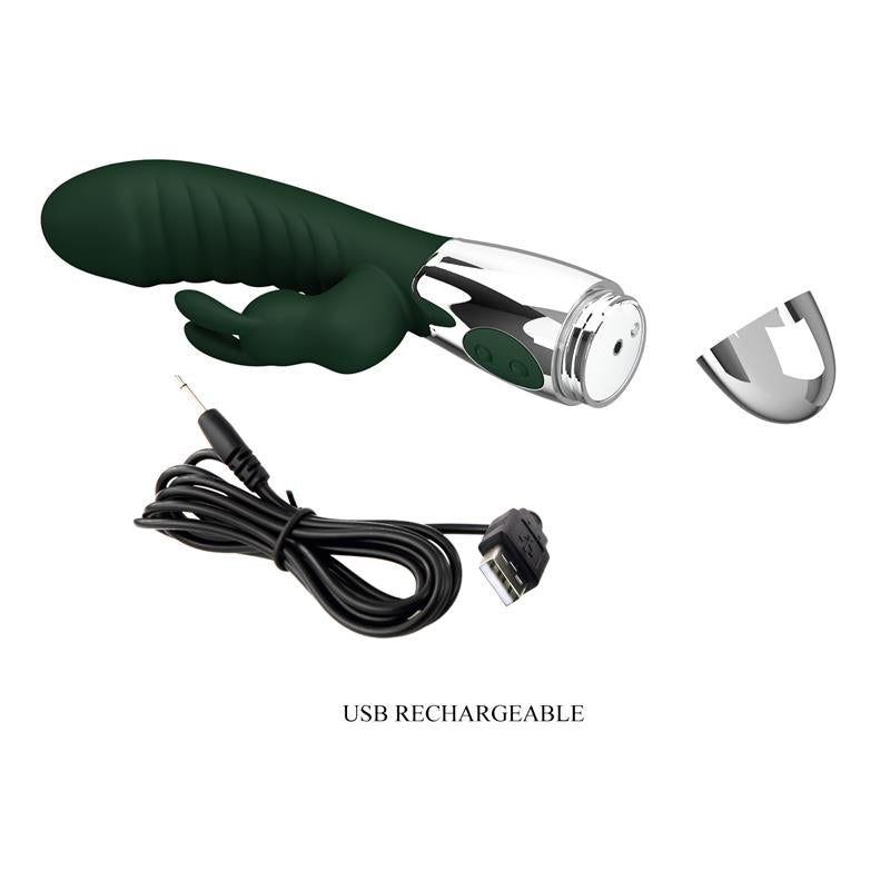 Naughty Bunny Vibrador 30 Funciones Verde