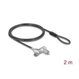 Navilock Laptop Schloss Para Macbook Pro 2021 - 2024 (14/16) 2 M Negro