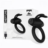 Neptune Anillo Vibrador Silicona Recargable Usb
