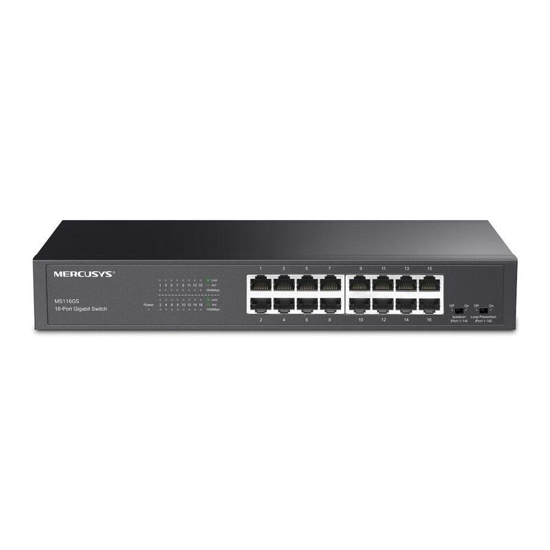 Net Switch 16port 10/100/1000m/Ms116gs Mercusys