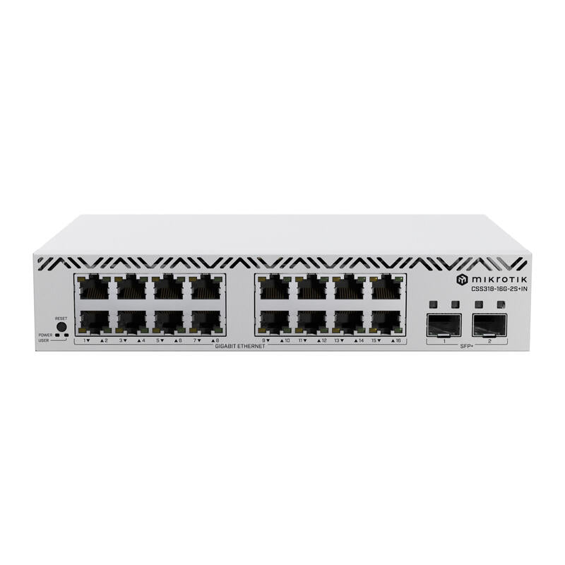 Net Switch 24port 1000m 2sfp+/Css318-16g-2s+In Mikrotik