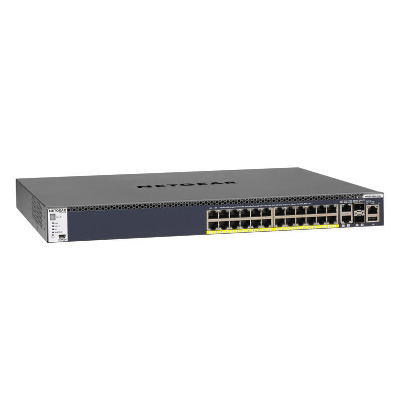 Netgear M4300-28g-Poe+ Gestionado L2/L3/L4 10g Ethernet (100/1000/10000) Negro 1u Energía Sobre Ethernet (Poe)