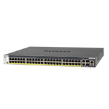 Netgear M4300-52g-Poe+ 550w Psu Gestionado L2/L3/L4 Gigabit Ethernet (10/100/1000) Negro 1u Energía Sobre Ethernet (Poe)