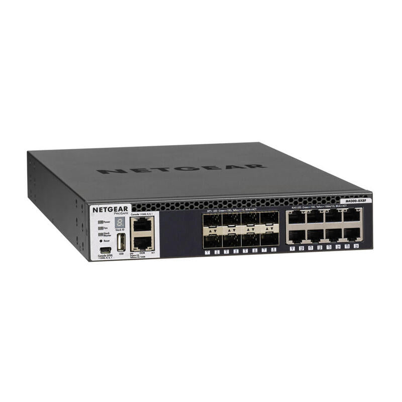 Netgear M4300-8x8f Gestionado L3 10g Ethernet (100/1000/10000) Negro 1u