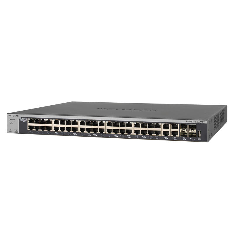 Netgear Xs748t-100nes Switch Gestionado L2+/L3 10g Ethernet (100/1000/10000) Negro